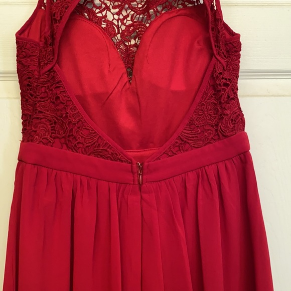 Maniju Red Cocktail Dress (medium) - Picture 4 of 6